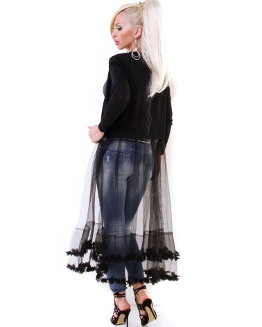 Tüllmantel Beauty Women - Bolero - Weiss
