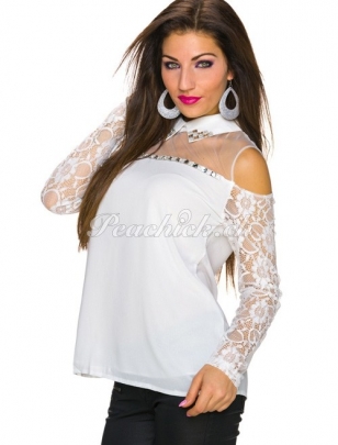 Bluse Best Emilie - Dekosteinchen - Creme