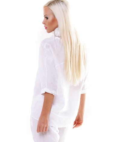 Bluse Royal Estetica - Leinen - Weiss
