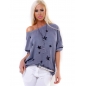 Bluse Bellina - Sterne - Blau