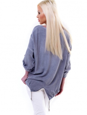 Bluse Bellina - Sternendruck - Weiss