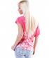 Kurzarmshirt 5People!S - Feinstrick - Pink