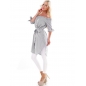 Kleid Made in Italy - Streifen - Schwarz/Weiss