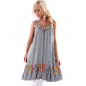 Kleid 5People!S - Flowers - Grau