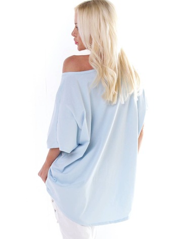 Kurzarmshirt Fashion - Applikation - Gelb
