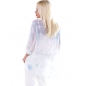 Bluse 5People!S - Romantisch - Creme/Blau