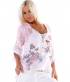 Bluse 5People!S - Sommer - Creme/Altrosa