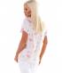 Kurzarmshirt 5People!S - Ananas/Flamingo - Creme