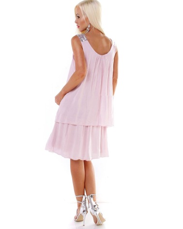 Kleid 5People!S - Lagen - Altrosa
