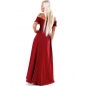 Maxikleid Made In Italy - Seitliche Schlitze - Weinrot