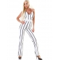 Overall Dressnation - Stripes - Creme/Schwarz