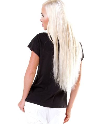 Kurzarmshirt Firstage - Herz - Schwarz/Gold