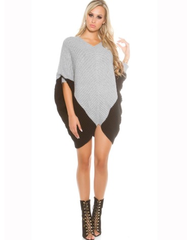 Pullover Koucla - Fledermausärmel - Grau