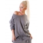 Pullover M Lady - Oversized - Grau