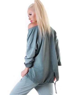 Pullover M Lady - Oversized - Petrol