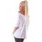 Langarmshirt Mooili - Glitzer - Weiss