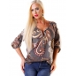 Bluse 5People!S - ClassicFolk - Grau