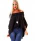 Pullover New Collection - Poncho Style - Schwarz