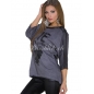 Langarmshirt Daystar - Be Loved - Grau/Schwarz