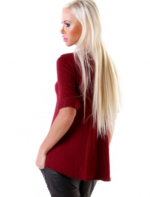 Langarmshirt Beautiful - Mademoiselle - Bordeaux