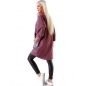 Kleid Make with Love - Oversized - Beere