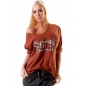 Langarmshirt Beautiful - Rock - Cognac