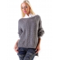 Pullover Made in Italy - Zopfmuster - Grau