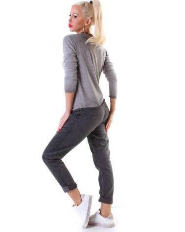 Hose 5People!S - Cord - Grau