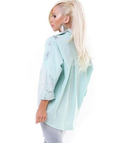 Bluse Micok - Pailletten - Mint