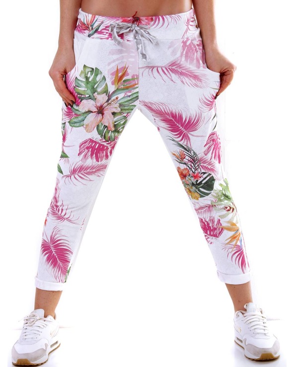 Hose 5People!S - Jungle Print - Pink