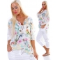 Bluse 5People!S - Schlupf - Creme/Gelb