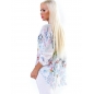 Bluse 5People!S - Schlupf - Creme/Blau