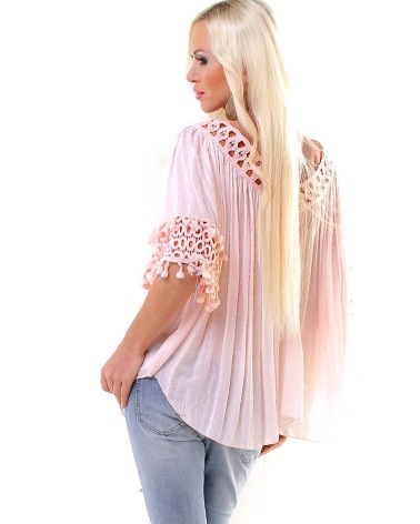 Tunikabluse 5People!S - Oversized - Rosa