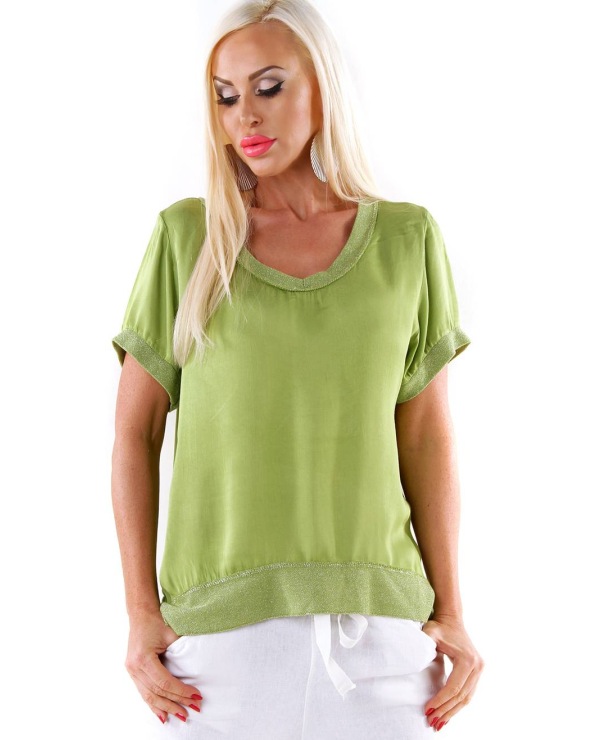 Kurzarmshirt Royal Estetica - Stoffmix - Grün