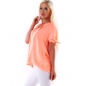 Kurzarmshirt 5People!S - Legere - Neonapricot