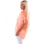 Kurzarmshirt 5People!S - Legere - Neonapricot