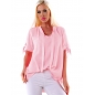 Kurzarmshirt 5People!S - Legere - Rosa