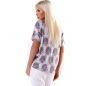 Kurzarmshirt 5People!S - Skull - Blau