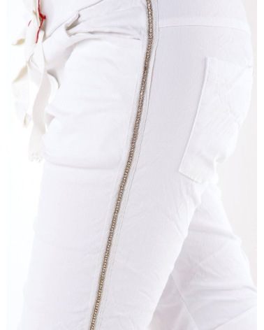 Bermuda 5People!S - Strass - Weiss