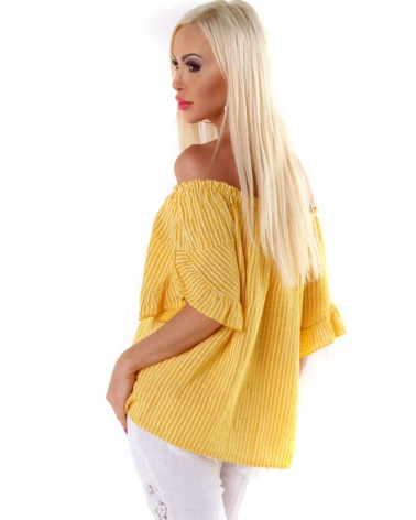 Bluse Italy Moda - Stripes - Honig