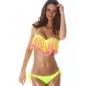 Bikini Power Flower - Fransen - Gelb