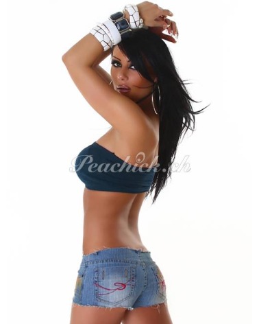 Bandeau Top Jela London - Push Up - Rauchblau