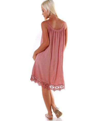 Kleid 5People!S - Spitze - Koralle