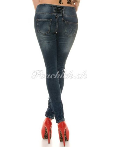 Jeans Koucla - Schnürung - Blau