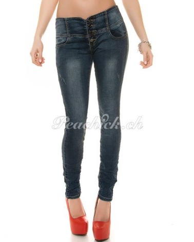 Jeans Koucla - Schnürung - Blau