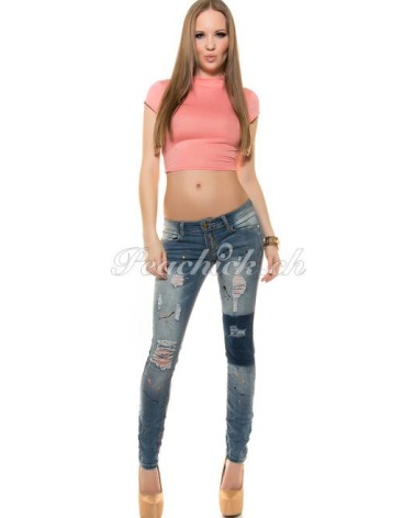 Jeans Koucla - Used Look - Blau