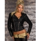 Jacke Cherry Diffusion - Biker Style - Schwarz