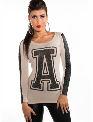 Pullover Koucla - College - Beige