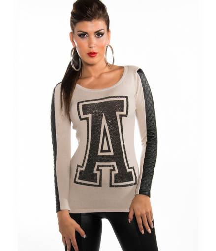 Pullover Koucla - College - Beige