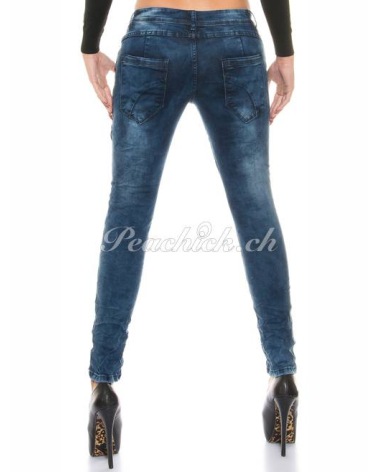 Jeans Rose Player - Knöpfe - Blau